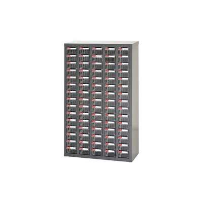 75-bin parts cabinet steel|75.